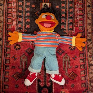 Big 32" Life-Sized ERNIE Plush Hand "Living Puppet" Sesame Street - 2013